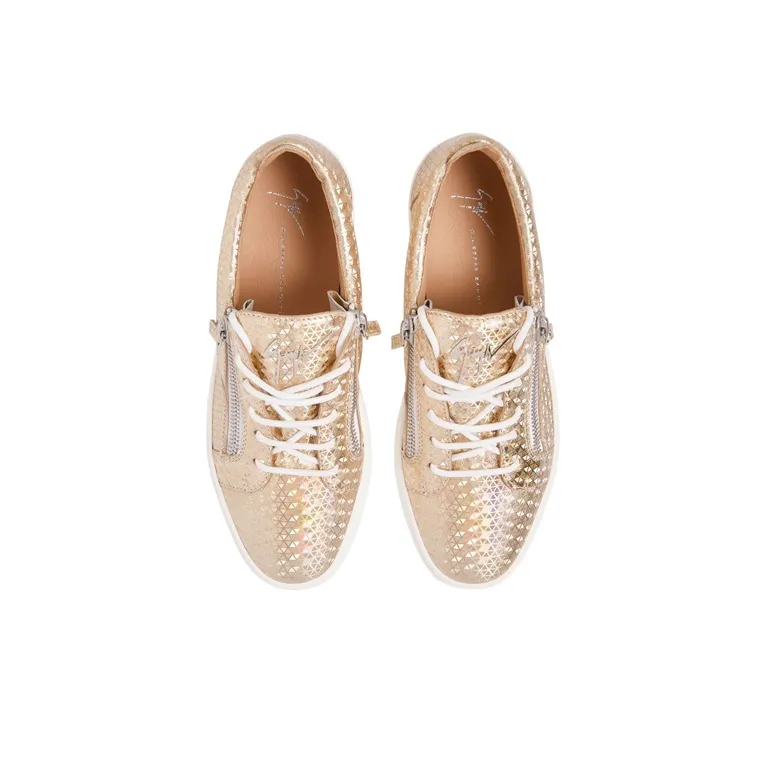 Giuseppe Zanotti Frankie Kaleido Metallic leather Sneakers-4