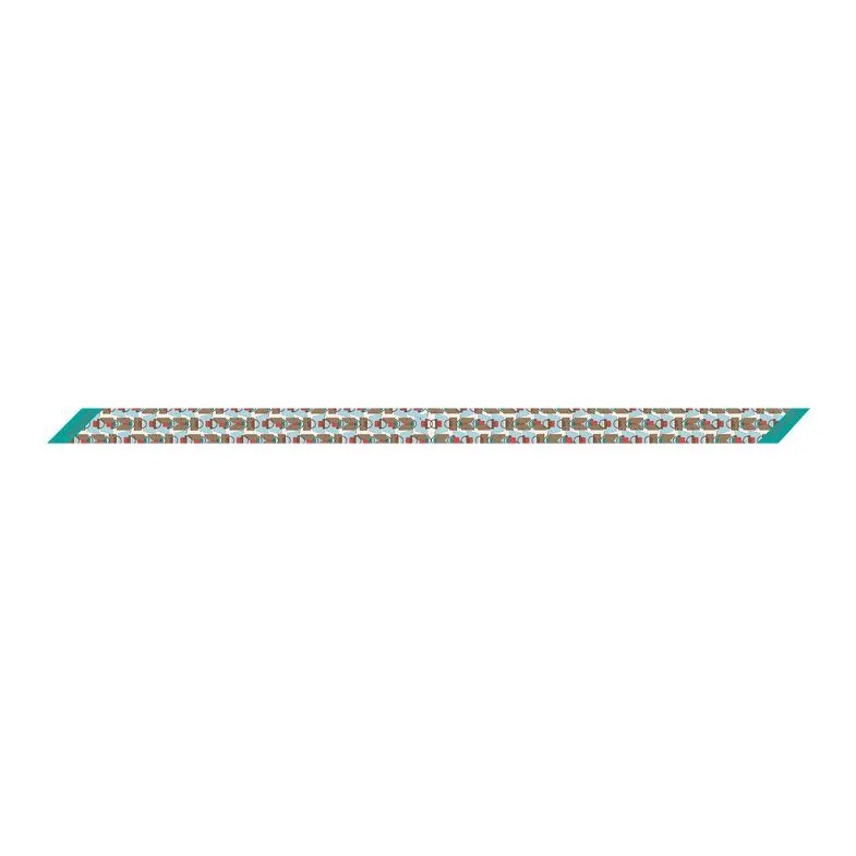 LONGCHAMP Silk Scarves Women's Green-2
