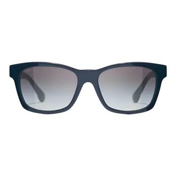 CHANEL Acetate Rectangular Sunglasses Women's