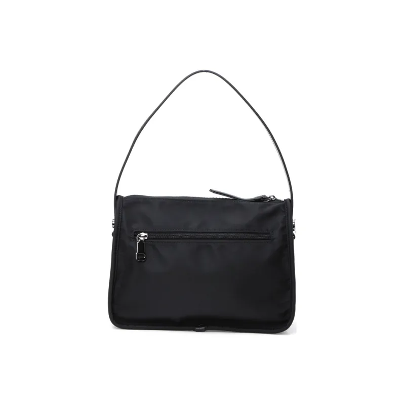 RUIGOR Fabric Shoulder Bag, Crossbody Bag, Messenger Bag, Handbag Large Size Women's Black-5