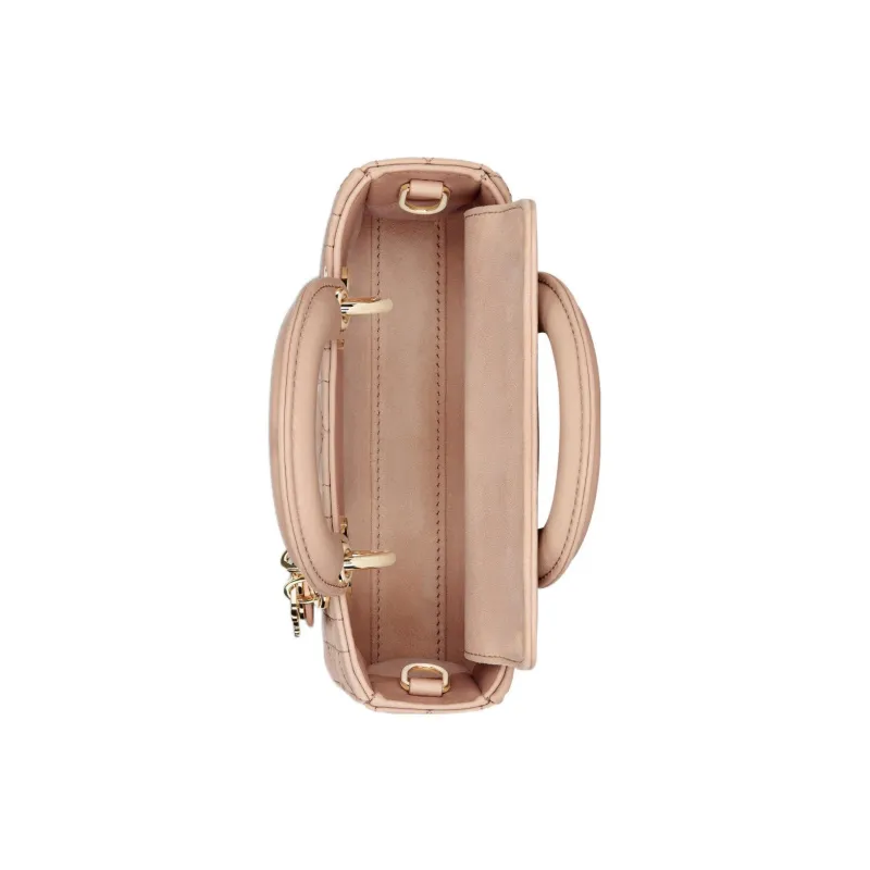 DIOR Lady D-JOY Sheepskin Daisie Bag Shoulder Bag Crossbody Bag Handbag Extra Mini Women's Sand Pink-3