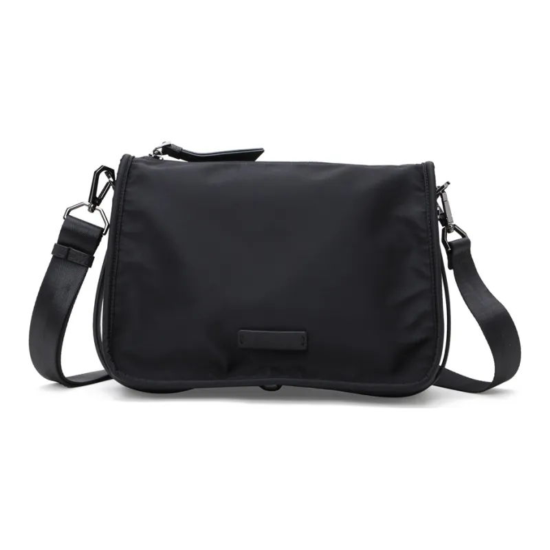 RUIGOR Fabric Shoulder Bag, Crossbody Bag, Messenger Bag, Handbag Large Size Women's Black-3