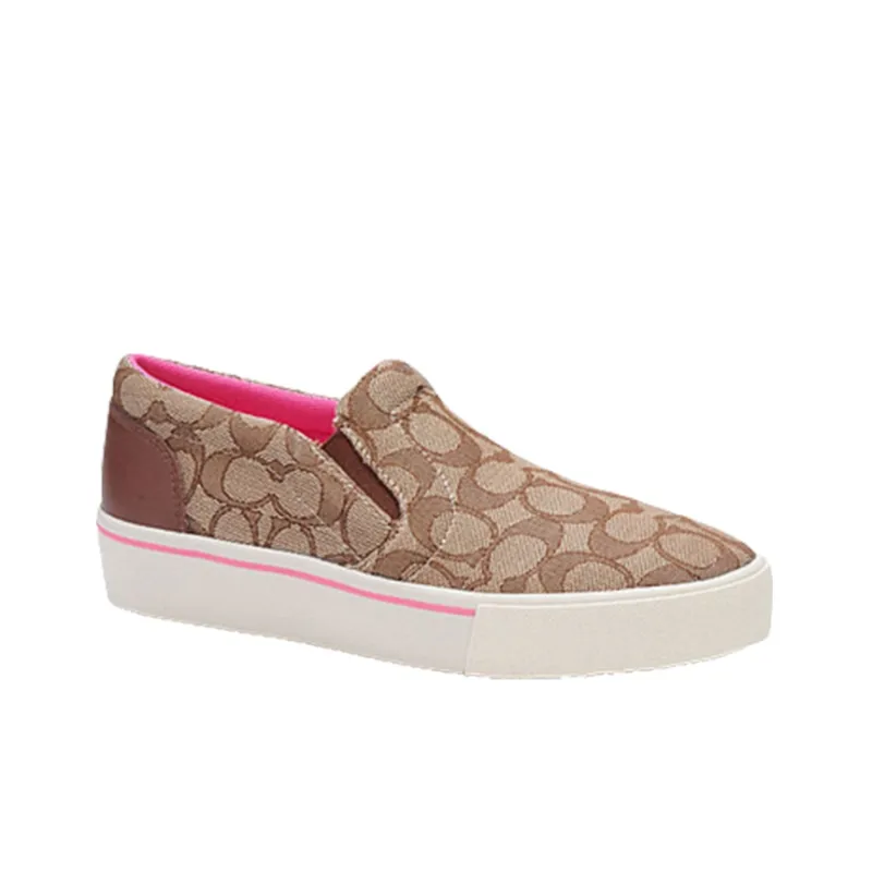 COACH CitySole Stylish Skateboarding Shoes Women's Khaki-1