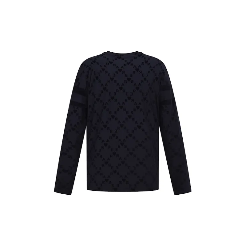 RARE Long Sleeved T Shirt Men's Navy Blue-1