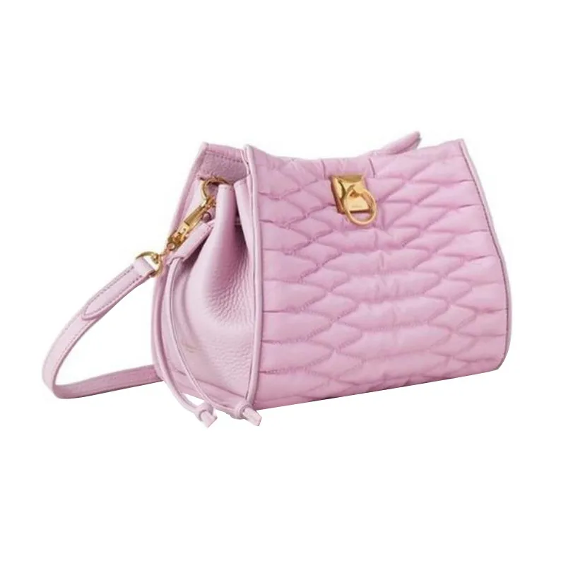 Mulberry Nylon Handbag Shoulder Bag Crossbody Bag Small Size Women's Pink-1