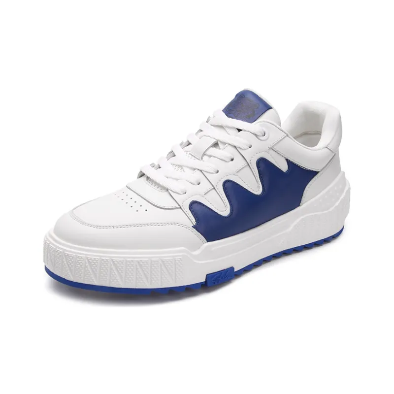 Satchi Skateboard Shoes Men Low Top Blue-1