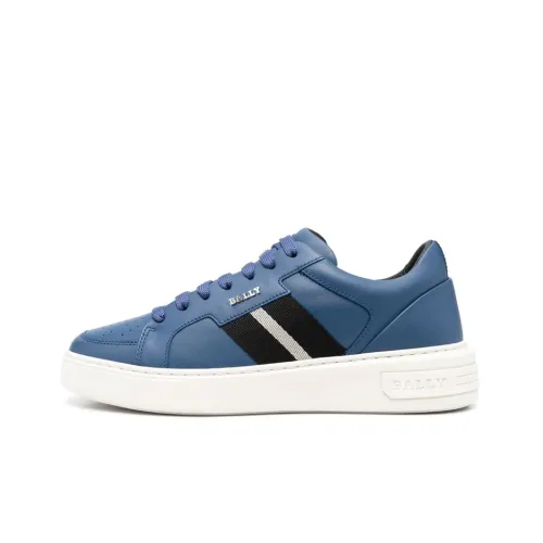 BALLY Skateboard Shoes Men Low-Top Blue