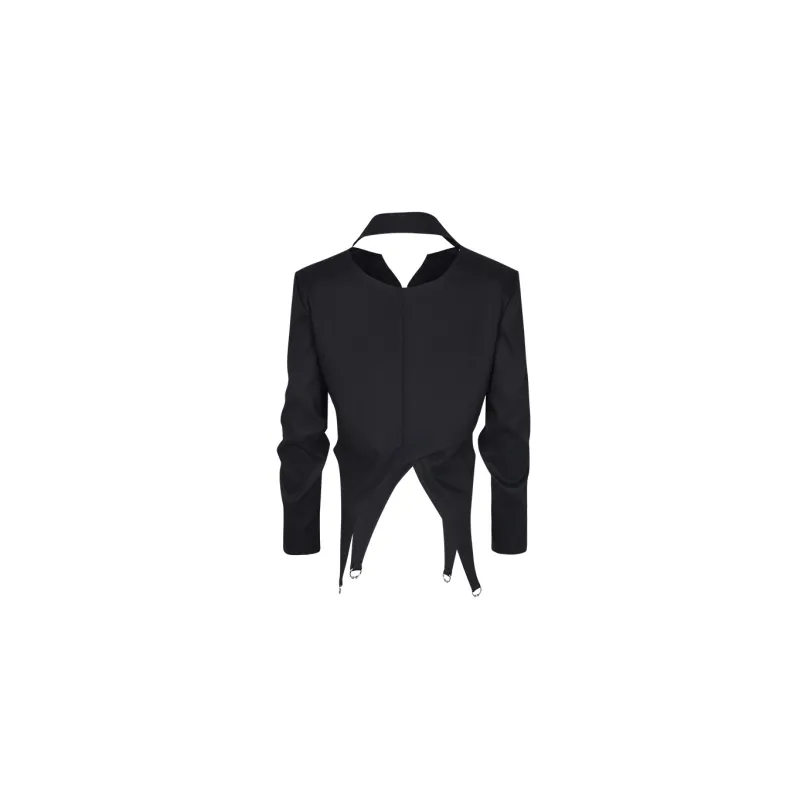 MUKZIN Crop Tops Women's Black-1
