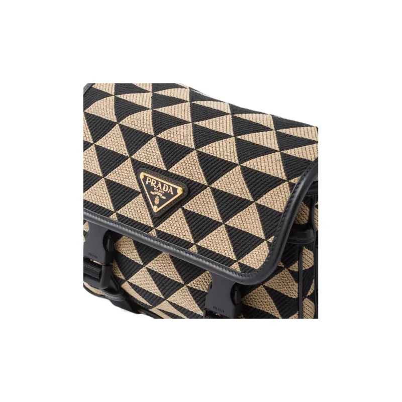 PRADA Symbole Fabric With Leather Crossbody Bag, Shoulder Bag Men's-5