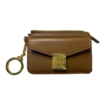 MCM Leather Card Holder, Key Pouch, Wallet Mini Women's Brown