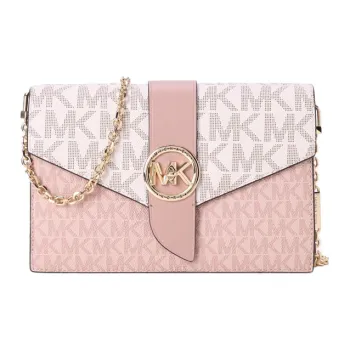 MICHAEL KORS Artificial Leather Commute Flap Envelope Bag, Chain Crossbody Bag, Shoulder Bag Women's