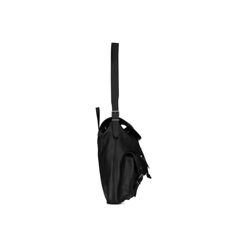 SAINT LAURENT Smooth Leather Handbags Shoulder Bags Men's Black-2
