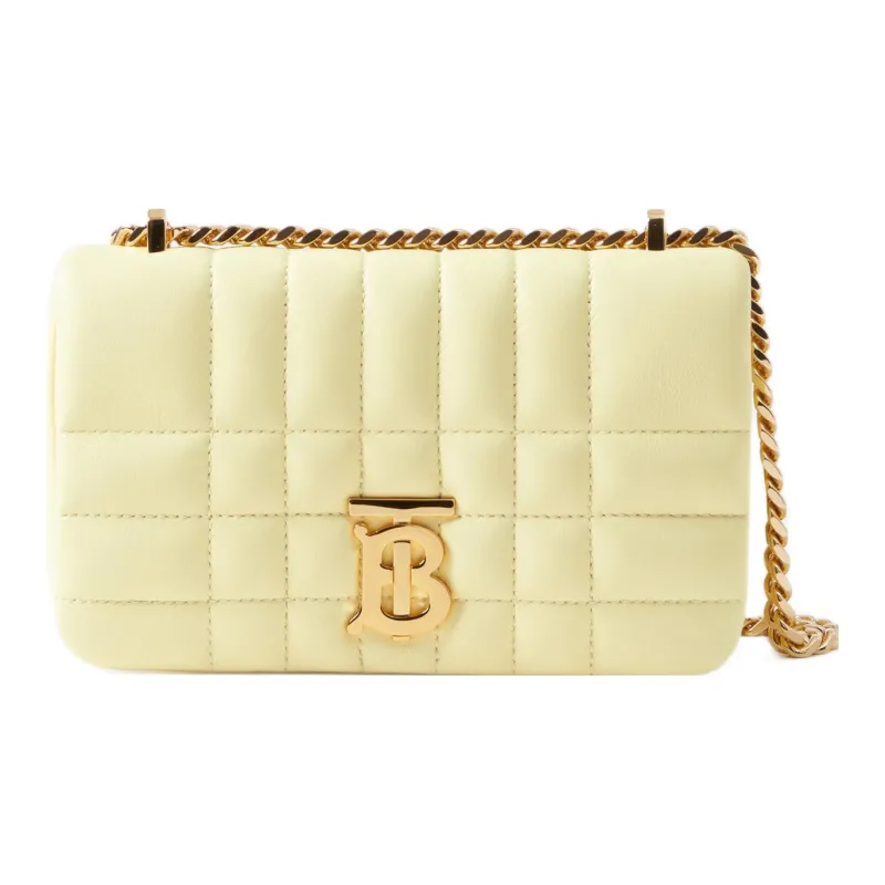 Burberry Lola Bag Sheepskin Lola Bag, Crossbody Bag, Shoulder Bag Women's Cold Lemon-0