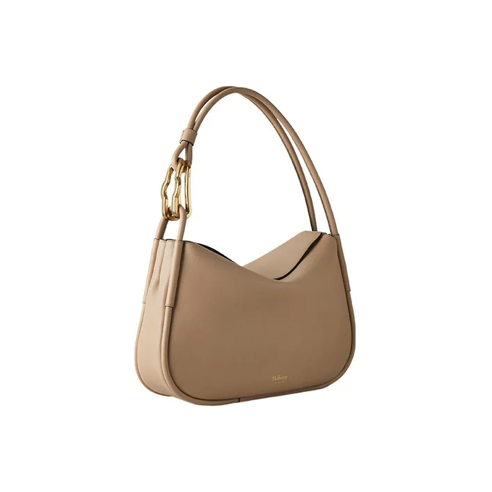 Mulberry Calfskin One Shoulder Handbags Women's Maple Leaf Brown-1