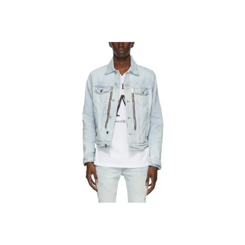 AMIRI Denim Jackets Men Light Blue