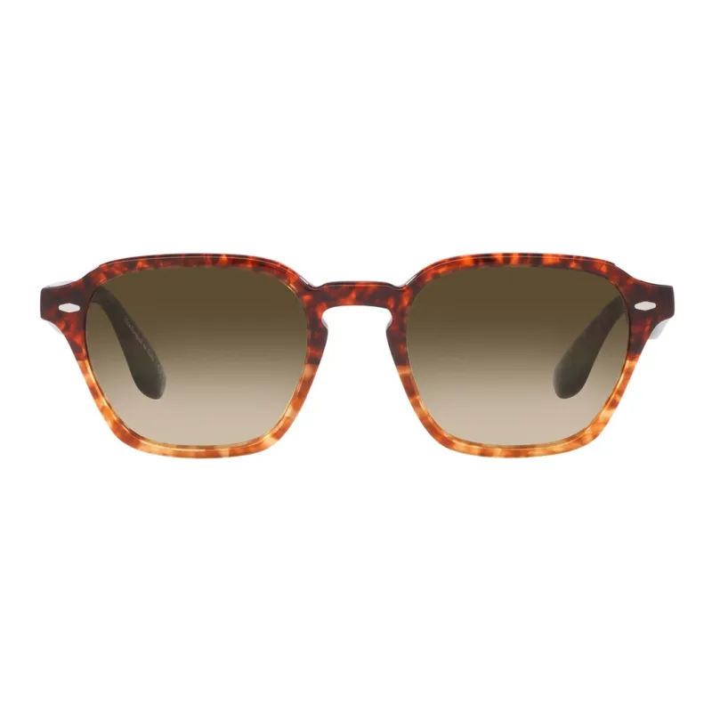 Oliver Peoples Sunglasses Unisex Red Brown-1