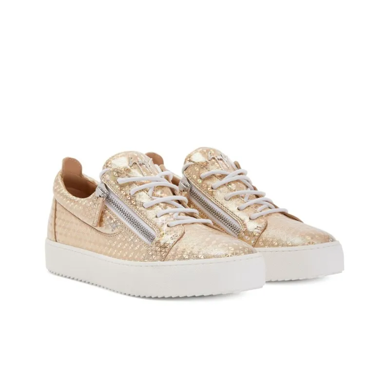 Giuseppe Zanotti Frankie Kaleido Metallic leather Sneakers-2