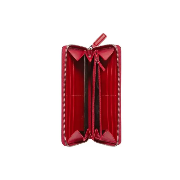 GUCCI Canvas With Leather Wallet Men's Red-4