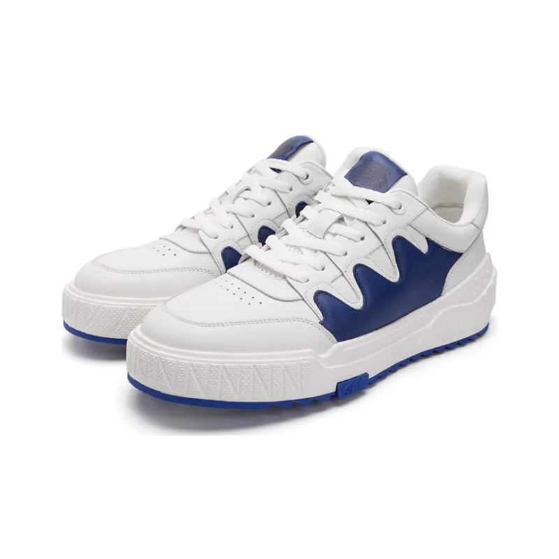 Satchi Skateboard Shoes Men Low Top Blue-2