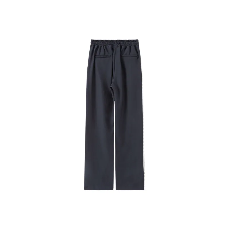 CHUU Wide Leg Moderate Casual Pants Women's Navy Blue-1