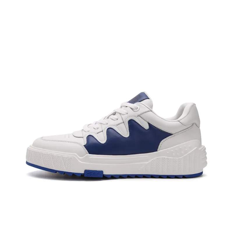 Satchi Skateboard Shoes Men Low Top Blue-0