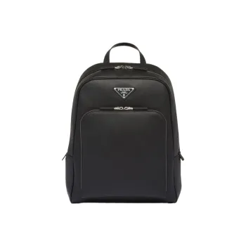PRADA Saffiano Leather Backpack Men's Black
