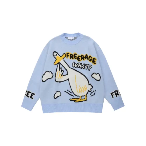 FREERAGE Sweaters Women's Sky Blue