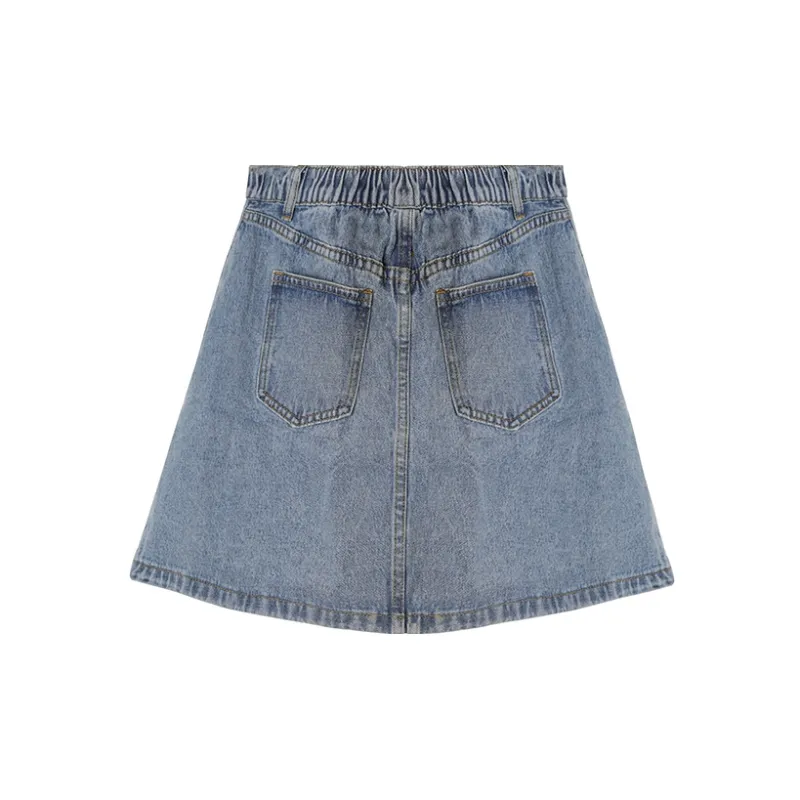 JINYE ORIENTAL Denim Short Skirts Women's Blue-1