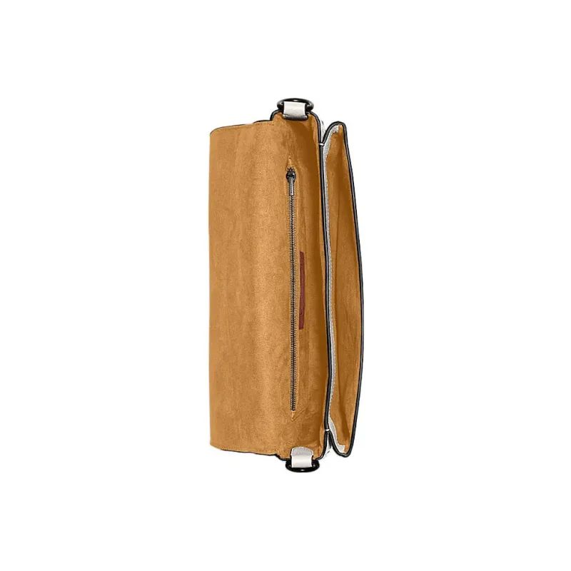 COACH Soft Tabby Pebbled Leather With Leather Messenger Bag, Shoulder Bag, Crossbody Bag Tubas Men's White-2