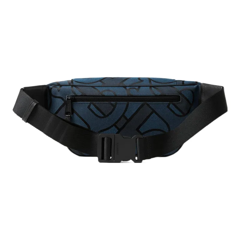 Burberry Cotton Fanny Pack Regular Men's Marine Blue-2