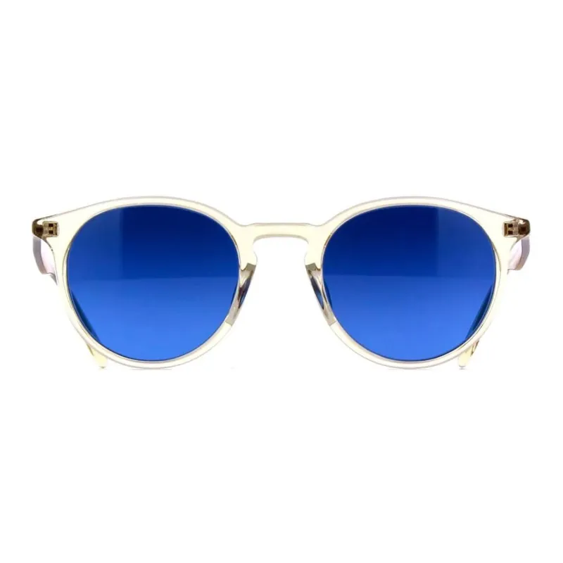 BARTON PERREIRA Plate Frame Oval Sunglass Unisex Gold/Blue-1