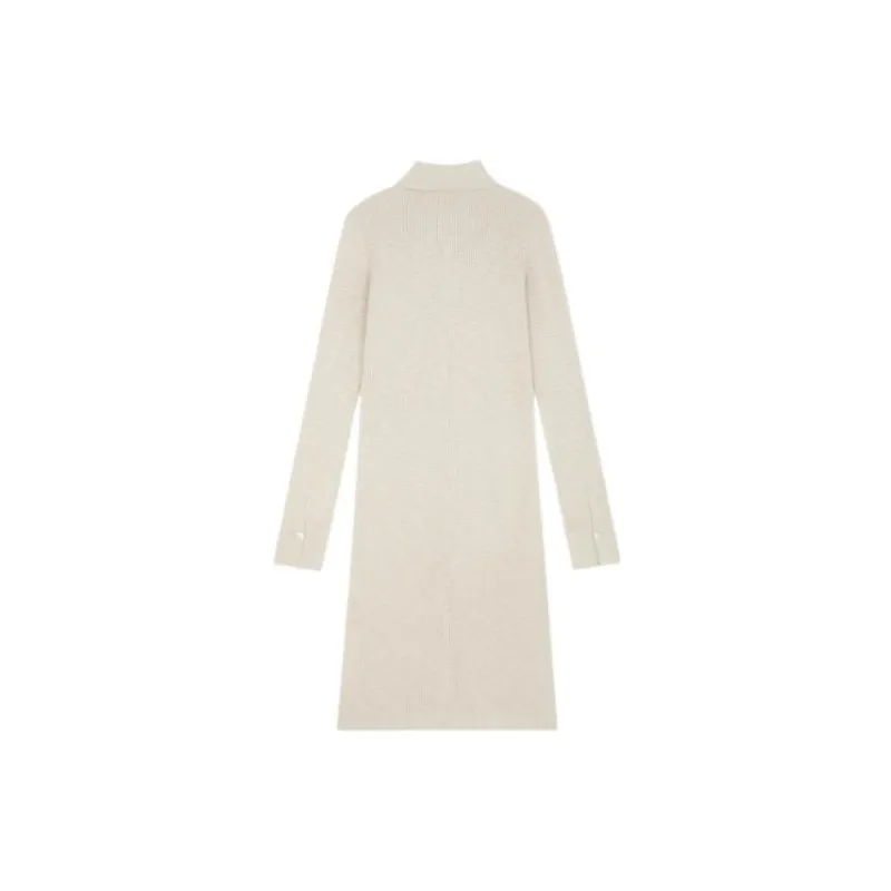 THEORY Long Sleeved Dresses Women's Parchment Paper Yellow-1