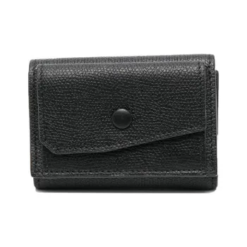 Valextra Millepunte Calfskin Coin Purse Small Size Men's Black