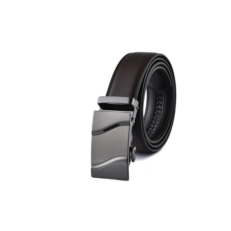 ALIEN BANG Cow Leather Leather Belts Men's 3.3CM-0