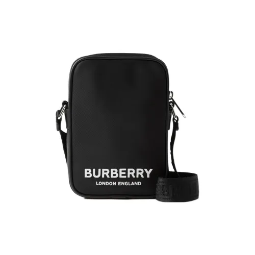 Burberry Logo Print Vertical Paddy Bag Black