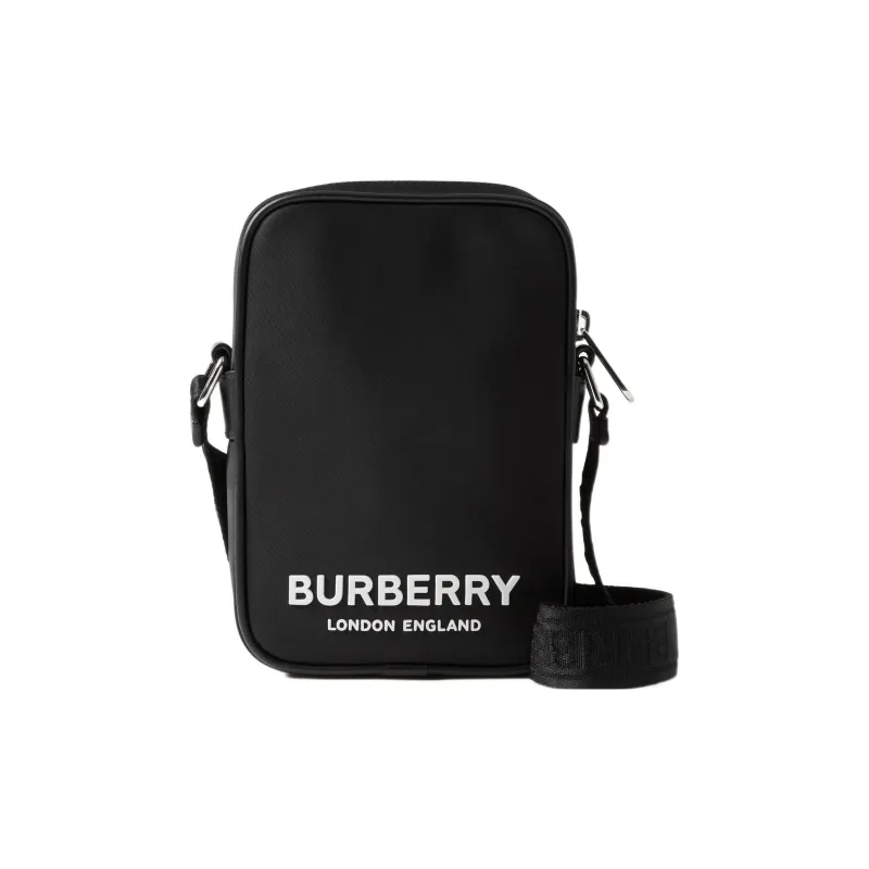 Burberry Logo Print Vertical Paddy Bag Black-0