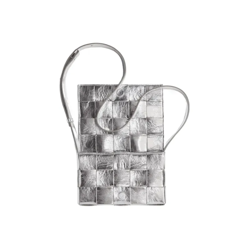 Bottega Veneta Intreccio Cassette Silver-3