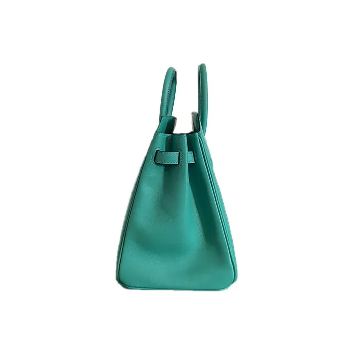 HERMES Birkin Swift Leather Shadow Birkin Bag Handbag Women's 6W Menthe Mint Green-3