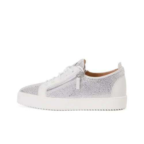 Giuseppe Zanotti Frankie Skateboard Shoes Men Low-Top White