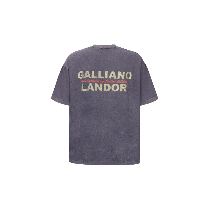 GALLIANO LANDOR T Shirt Unisex Taro Purple-1