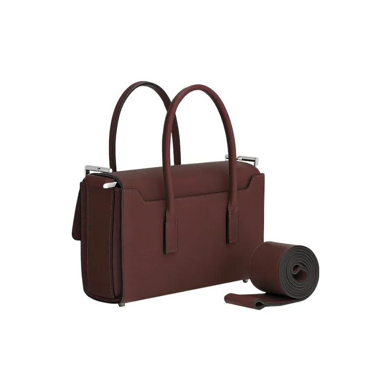 HERMES New Drag 22 Evercolor Leather Crossbody Bag, Handbag Women's 0G Rouge Sellier Saddle Red-3