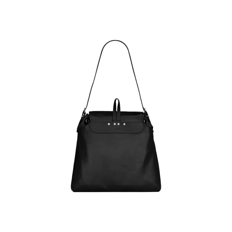 SAINT LAURENT Smooth Leather Handbags Shoulder Bags Men's Black-3