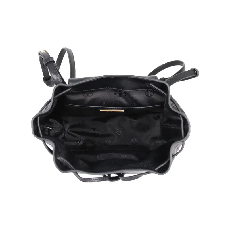 TORY BURCH Leather Backpack Trumpets Women's Black Gold-4