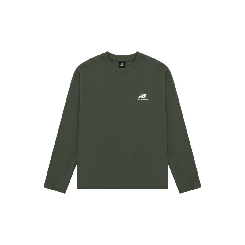 New Balance Drop Shoulder Sleeve T Shirt Men's Army Green-1