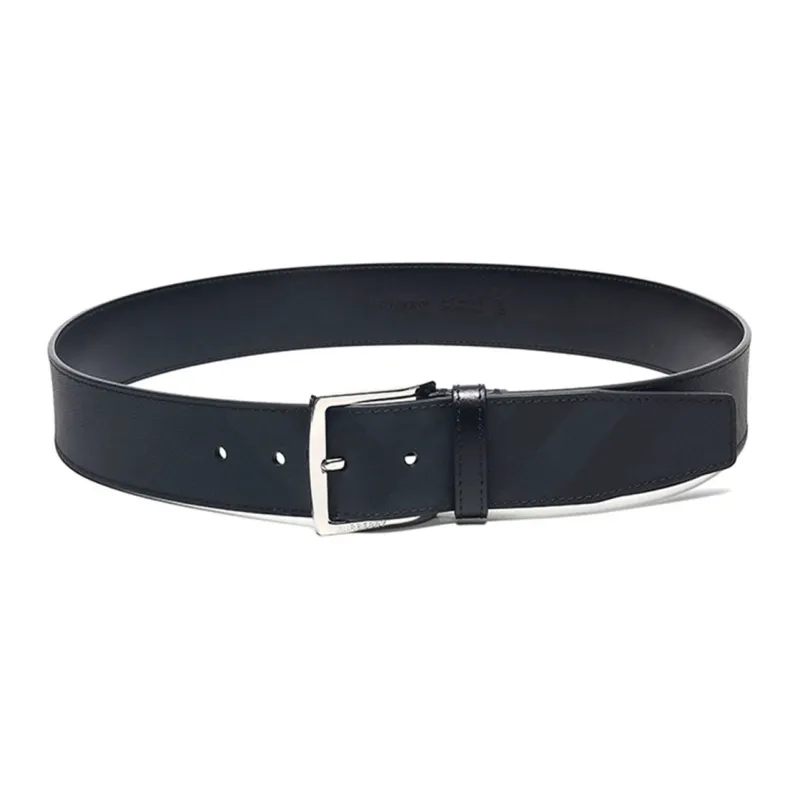 Burberry London Check And Leather Belt 1.6 Width-3