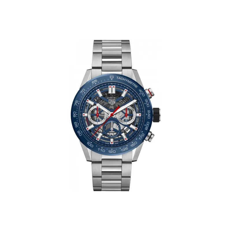 TAG HEUER Carrera Collection Automatic Mechanical Movement Men's Watches Watch 45mm Cut Out Dial CBG2A11.BA0654-0