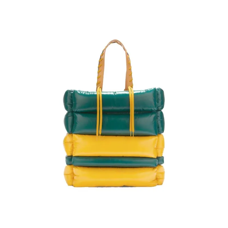 Moncler × PALM ANGELS Collaboration Handbag Women's Yellow Green-1