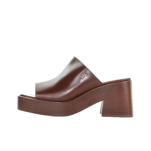 TOD'S 80mm Leather Platform Mules