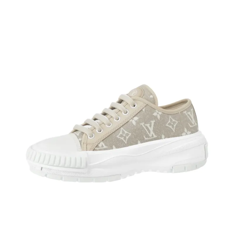 LOUIS VUITTON Squad Sneakers 'Beige Monogram' Women's-0