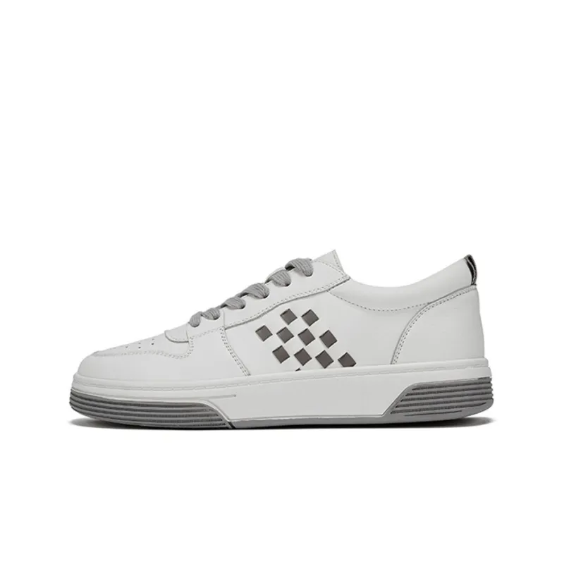KADINA Skateboard Shoes Women's Low Top White Gray/White Purple-0